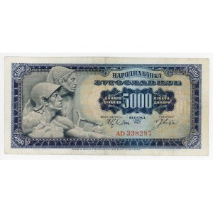 Yugoslavia 5000 Dinara 1963