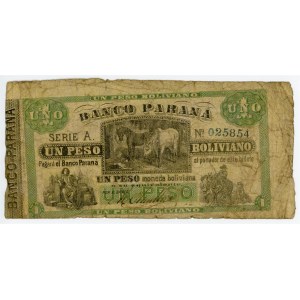 Argentina 1 Peso Boliviano 1868