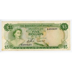 Bahamas 5 Dollars 1965