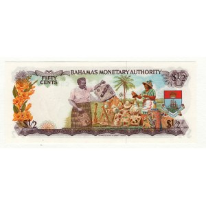 Bahamas 50 Cents 1968