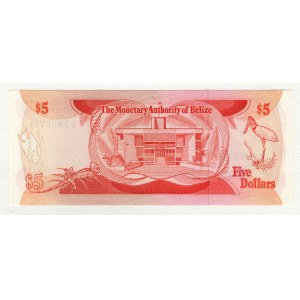 Belize 5 Dollars 1980
