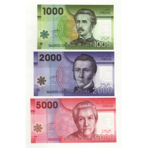 Chile 1000-2000-5000 Peso 2009 - 2011