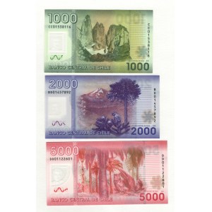 Chile 1000-2000-5000 Peso 2009 - 2011