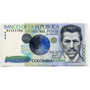 Colombia 20000 Pesos 2001