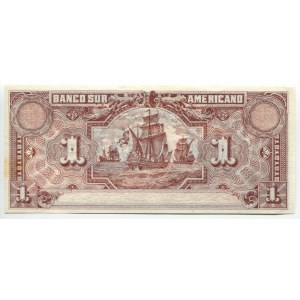Ecuador Banco Sur Americano 1 Sucre 1920