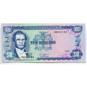 Jamaica 10 Dollars 1989