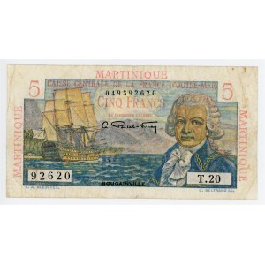 Martinique 5 Francs 1947 - 1949 (ND)