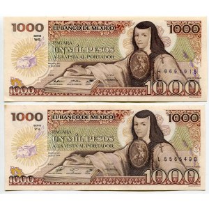 Mexico 2 x 1000 Pesos 1984