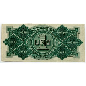 Peru Banco de Arequipa 1 Sol 1870s (ND)