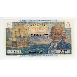 Saint Pierre & Miquelon 5 Francs 1950