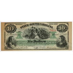 United States South Carolina 10 Dollars 1872