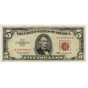 United States 5 Dollars 1963