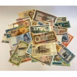 World Unsearched Lot of 100 Uncirculated Banknotes 20th Century