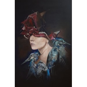 Żaneta Chłostowska-Szwaczka, Kobieta z czaplami, 2022