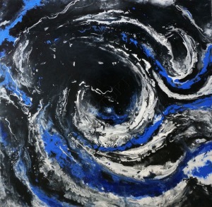 Małgorzata Rusiecka, Blue waves (2017)