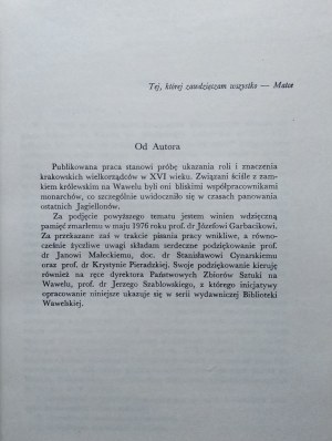 [cracoviana] Franaszek Antoni • Działalność wielkorządców krakowskich w XVI wieku