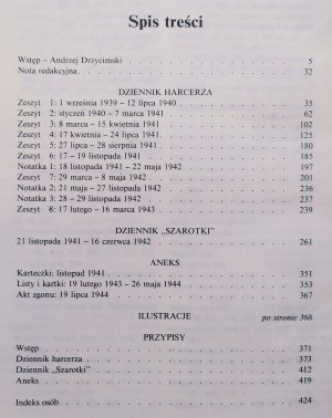 [harcerstwo] Niesobski Edward, Pfeiferówna Jadwiga • Dziennik harcerza i 'Szarotki' 1939-1944