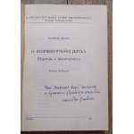 Grabias Stanisław - Über die Ausdruckskraft der Sprache [Widmung des Autors].