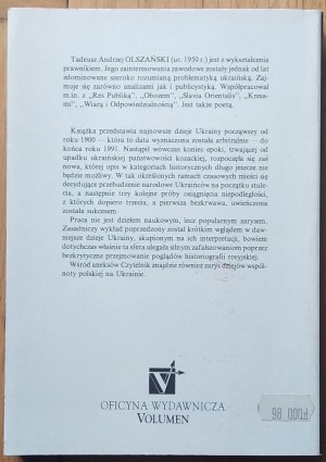 Olszański Tadeusz Andrzej • Historia Ukrainy XX wieku