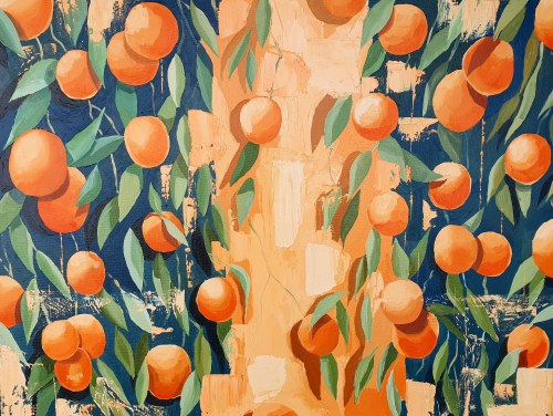 Zofia Wawrzynowicz, Autumn oranges, 2022