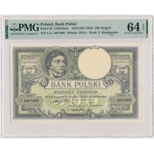 500 Gold 1919 - SA. - PMG 64 EPQ