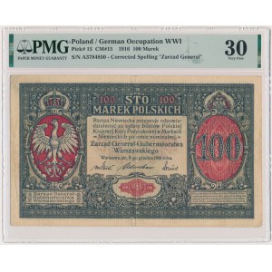 100 marek 1916 - Obecné - PMG 30 - přírodní