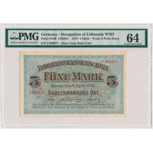 Kaunas, 5 Mark 1918 - C - PMG 64