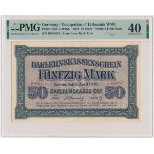 Kowno, 50 Mark 1918 - D - PMG 40