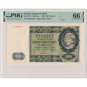 500 gold 1940 - A - PMG 66 EPQ