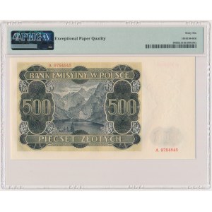 500 Zloty 1940 - A - PMG 66 EPQ