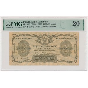 5 milionów marek 1923 - B - PMG 20