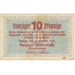 Danzig, 10 fenig 1923 - október - znw. KOGA -