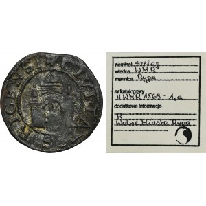 Free City of Riga, Schilling Riga 1569 - RARE, ex. Marzęta