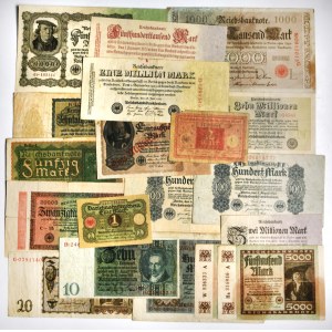 Deutschland, Banknoten-Mix-Set (20 Stück)