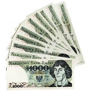 1.000 złotych 1982 (10 szt.)