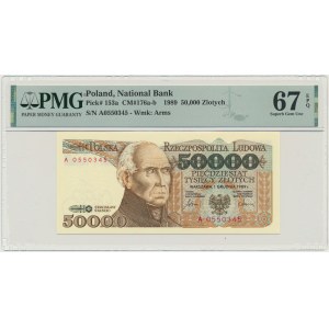 50.000 złotych 1989 - A - PMG 67 EPQ - POSZUKIWANA