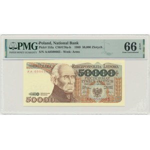 50,000 zl 1989 - AA - PMG 66 EPQ