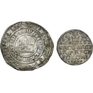 Set, Poland and Bohemia, Wencel II and Sigismund III Vasa, Prague groschen and 3 Groschen (2 pcs.)