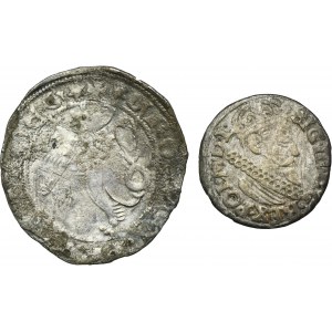 Set, Poland and Bohemia, Wencel II and Sigismund III Vasa, Prague groschen and 3 Groschen (2 pcs.)