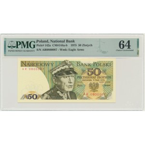 50 złotych 1975 - AR - PMG 64