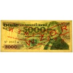 5.000 złotych 1982 - WZÓR - A 0000000 - No. 0165 - PMG 66 EPQ