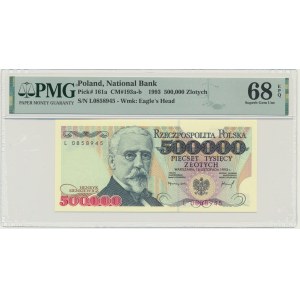 500.000 złotych 1993 - L - PMG 68 EPQ