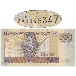 200 złotych 1994 - ZA - seria zastępcza TDLR - rzadka