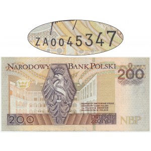 200 zloty 1994 - ZA - TDLR replacement series - rare