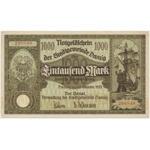 Danzig, 1.000 Mark 1922