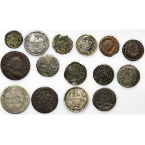 Sada, Poľsko, Nemecko a Rusko, zmiešané mince (15 kusov)