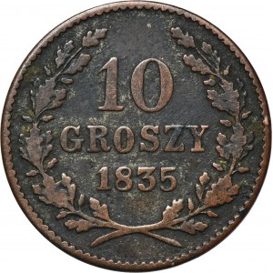 Free City of Krakau, 10 groszy 1835