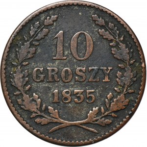 Svobodné město Krakov, 10 groszy 1835