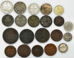 Set, Poland and Russia, Mix of coins (21 pcs.)