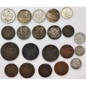 Set, Poland and Russia, Mix of coins (21 pcs.)